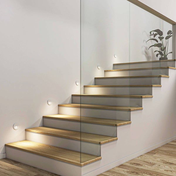 Arcchio LED Wandeinbaustrahler Vexi (Modern) in Weiß aus Aluminium (1 flammig, ) Wohnzimmerleuchte