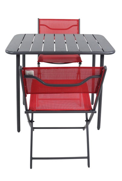 3 tlg. Bistroset Balkonset Gartenset Metall Sumila