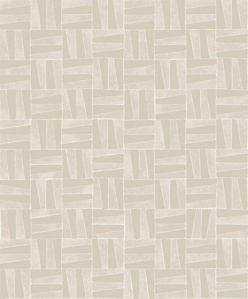 Masureel Tapete Fliesenmuster Beige - 53 cm x 10.05 m - 631064
