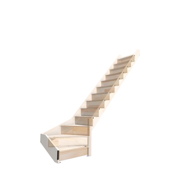 NOSTRA – Setzstufen für Treppe viertelgewendelt rechts
