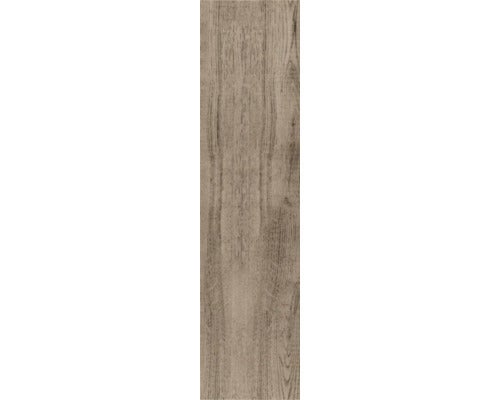 Feinsteinzeugfliese in Holzoptik für Boden und Wand mit strukturierter Oberfläche und Maserung.