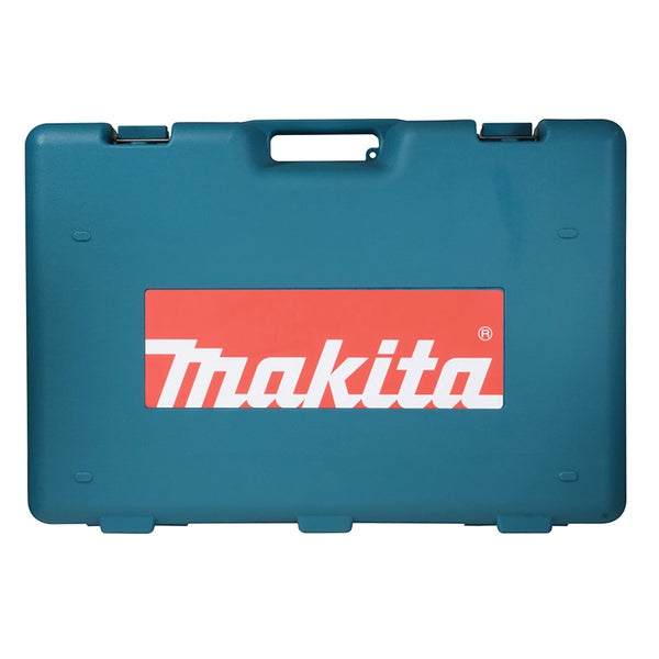 Makita Transportkoffer aus Kunststoff für Elektrowerkzeuge mit Tragegriff und Makita Logo.