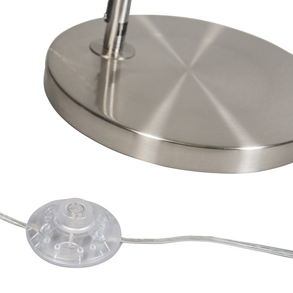 Metallfuß und Fußschalter einer Lampe