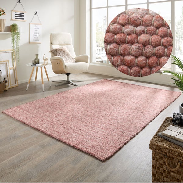 Handgewebter Wendeteppich Atlas Rot 190x250 cm