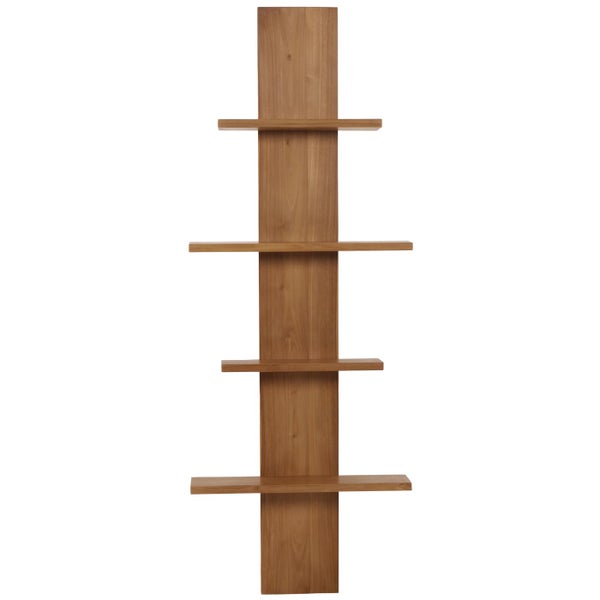 Wandregal aus Holz mit vier Regalböden