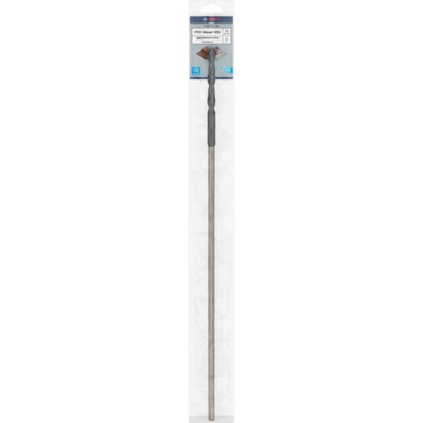 Bosch PRO Wood HSS Installationsbohrer 12 x 100 x 600 mm - 2608597403