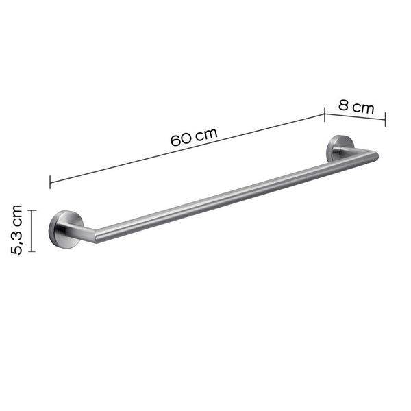 60cm gebürstete Handtuchstange | Loto