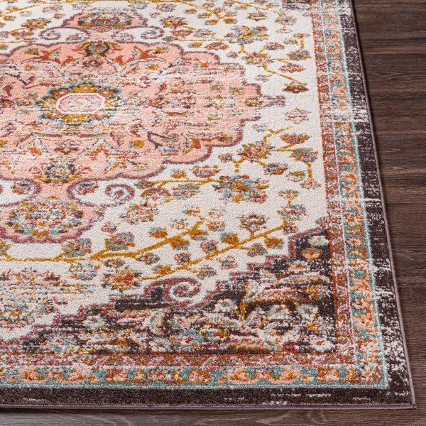 Vintage Orientalischer Teppich - Rosa/Weiß - 200x275cm - CELIA-thumb-4