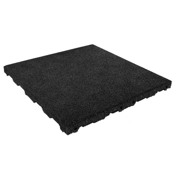 Gummifliesen 45 mm – 1 m2 (4 Fliesen à 50 x 50 cm) – Schwarz
