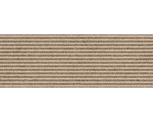 Beige Bordüre mit horizontalem Streifenmuster