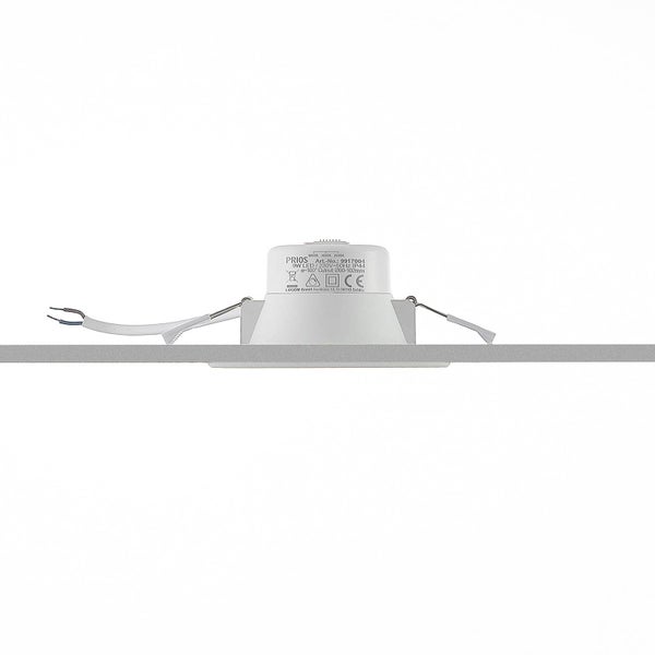 PRIOS LED Rida (Modern) in Weiß aus Aluminium (1 flammig, ) Badezimmerleuchte