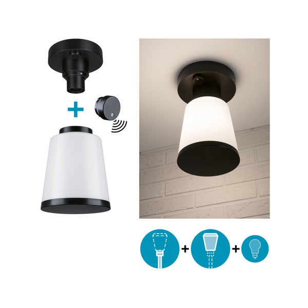 Set ModuShine Deckenhalter Marento mit Sensor Anthrazit