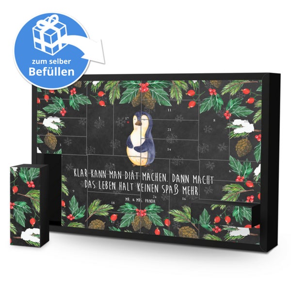 Mr. & Mrs. Panda Befüllbarer Adventskalender Pinguin Diät - Schwarz
