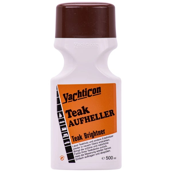 Yachticon Teak Aufheller zur Reinigung und Auffrischung von Teakholz 500 Milliliter Flasche