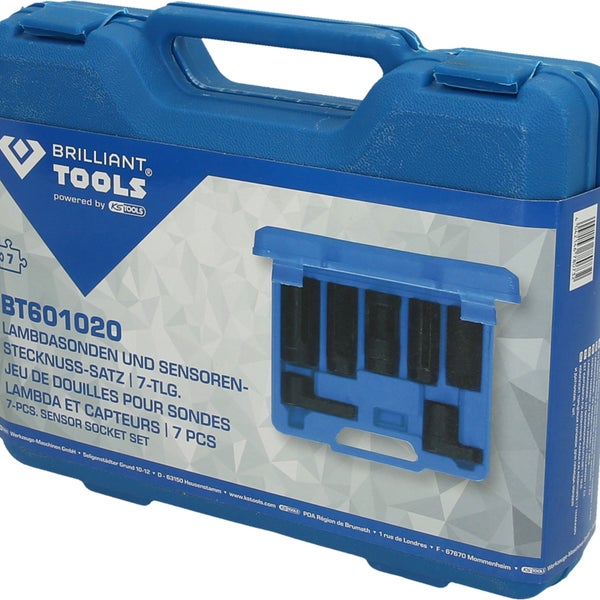 BRILLIANT TOOLS Lambdasonden und Sensoren-Stecknuss-Satz 7tlg. - BT601020