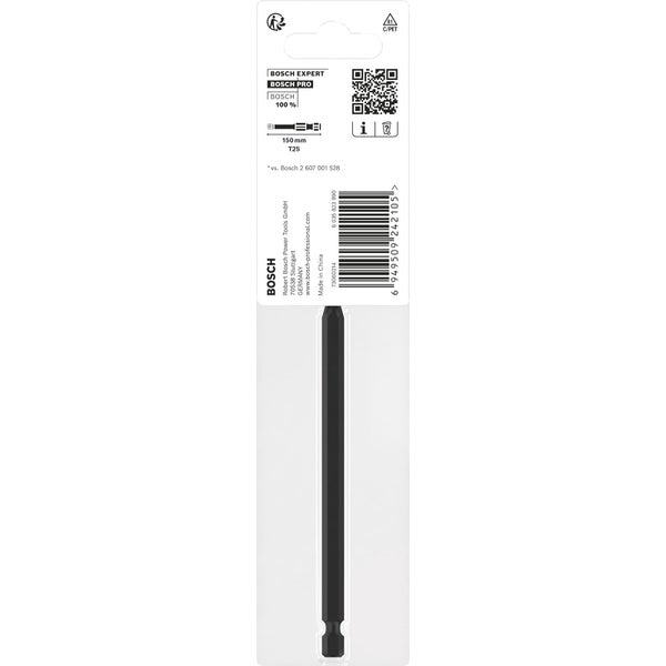 Bosch PRO Torx Impact Bit T25 150 mm - 2608522539