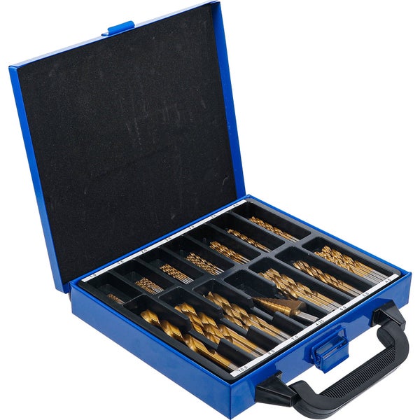 Bohrer Set im blauen Koffer