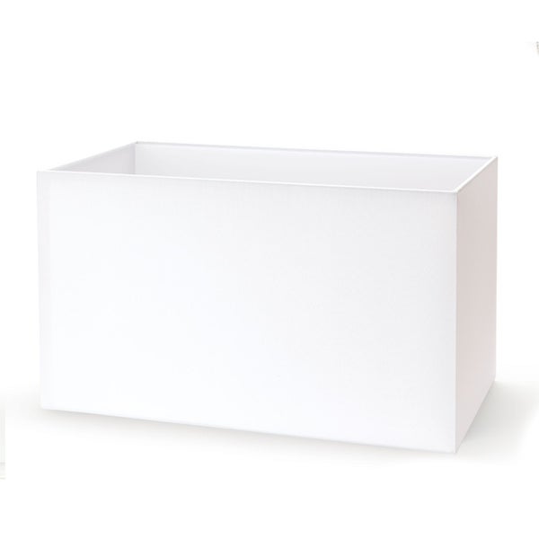 Rechteckiger Lampenschirm 40 x 22 x 23 cm weiß