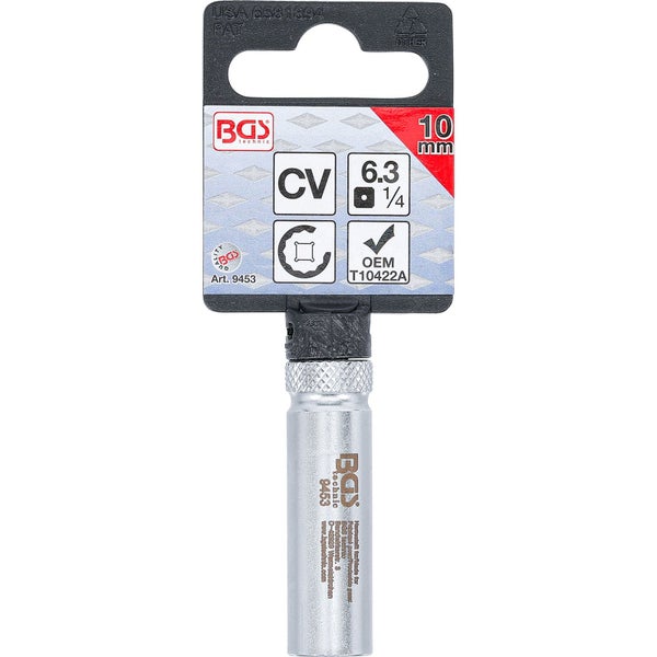 BGS technic Steckschlüssel-Einsatz, 10 mm