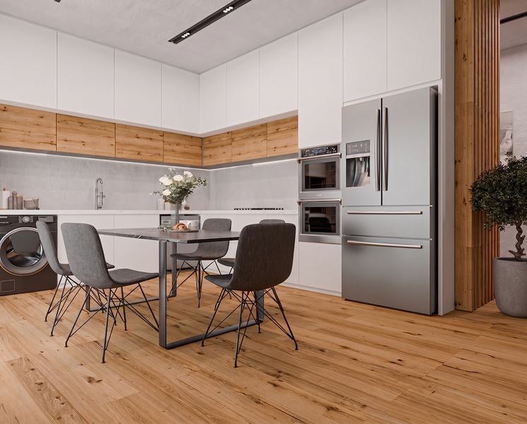 Parkett Eiche XL Wild Landhausdiele Gebürstet