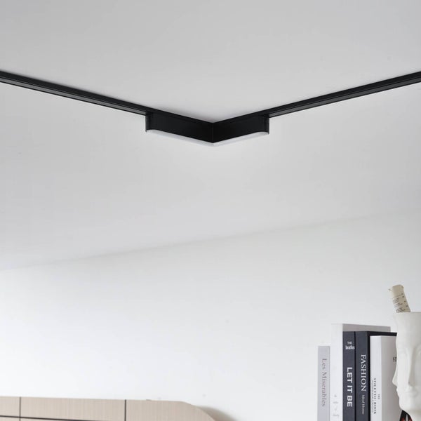 Lindby LED Lumaro (Modern) in Schwarz (1 flammig, ) Wohnzimmerleuchte