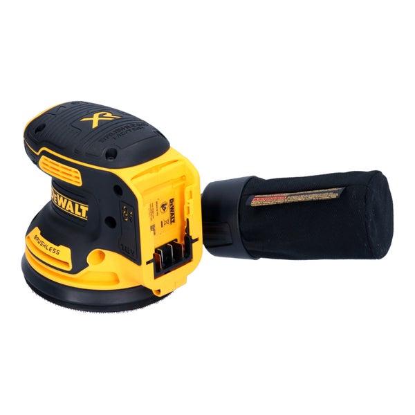 DeWalt Akku Exzenterschleifer 18 Volt mit bürstenlosem Motor und Staubfangsack