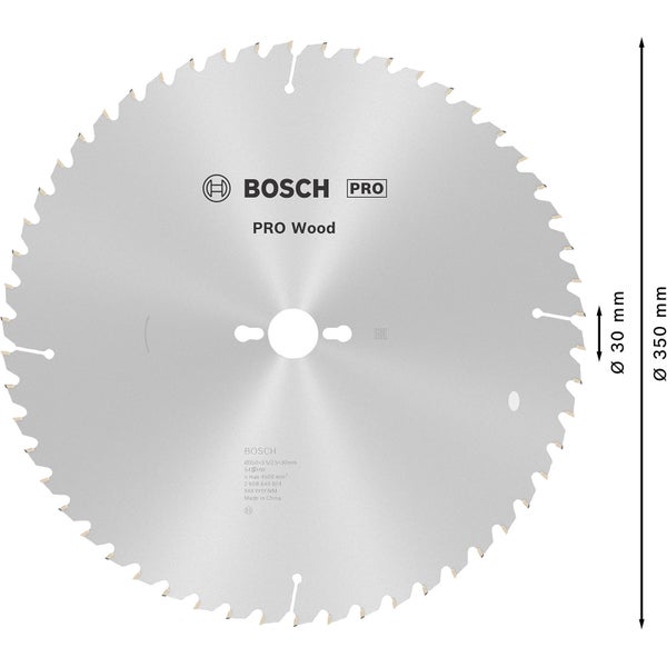 Bosch PRO Wood Kreissägeblatt 350 x 3,5 x 30 mm - 2608640674