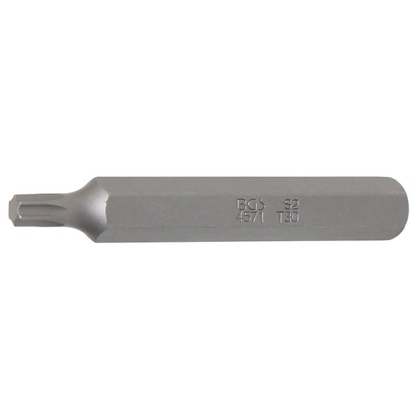BGS Bit Länge 75 mm Antrieb Außensechskant 10 mm (3/8) T-Profil (für Torx) T30 - 4571