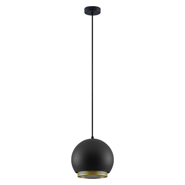 Lucande Pendelleuchte Sivaniel (Design, Modern) in Schwarz aus Metall (1 flammig E27) - Design-Hängeleuchte Esstischlampe Hängelampe Hängeleuchte Wohnzimmerleuchte