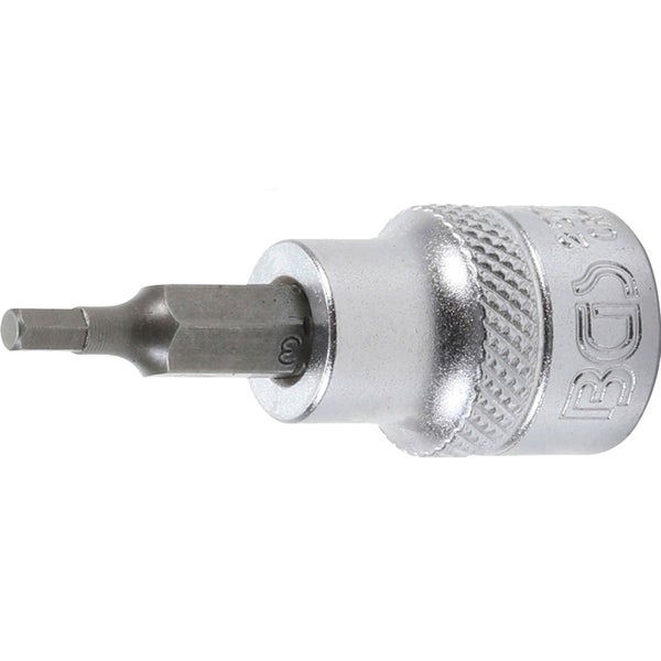 BGS Bit-Einsatz Antrieb Innenvierkant 10 mm (3/8) Innensechskant 3 mm - 2576
