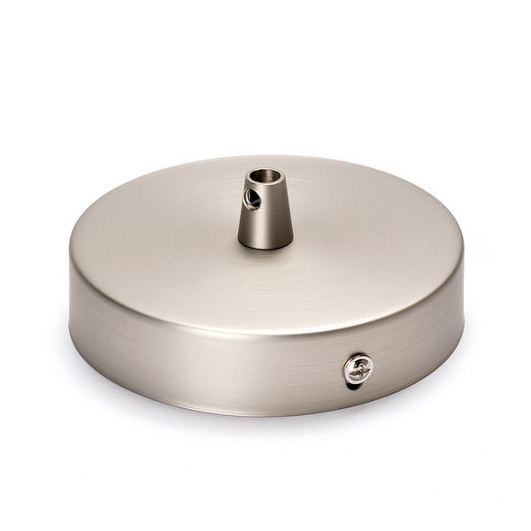 Deckenbaldachin Abdeckung für Hängeleuchten, Lampenbaldachin inkl. Klemmnippel, Ø 100 mm, Satin