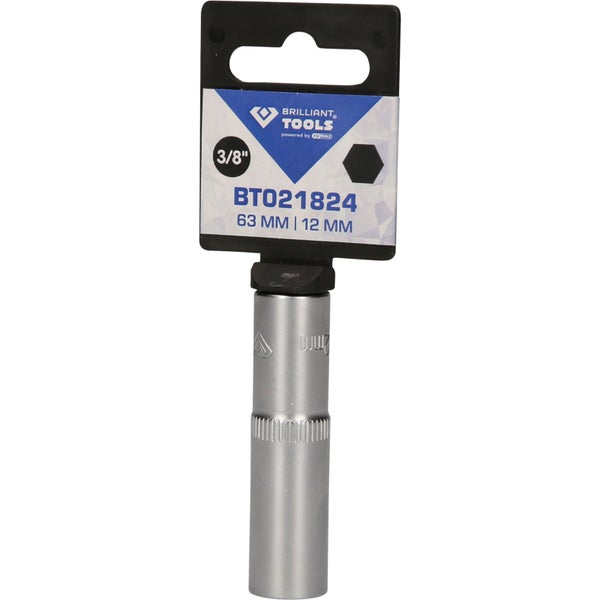 BRILLIANT TOOLS 3/8 Sechskant-Stecknuss lange Ausführung 12 mm - BT021824