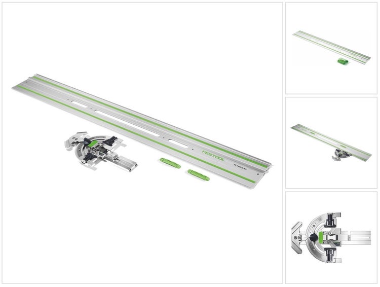 Festool FS-WA Winkelanschlag für Führungsschiene FS/2 60º Schnitt + FS 1400/2-KP Führungsschiene 1400 mm