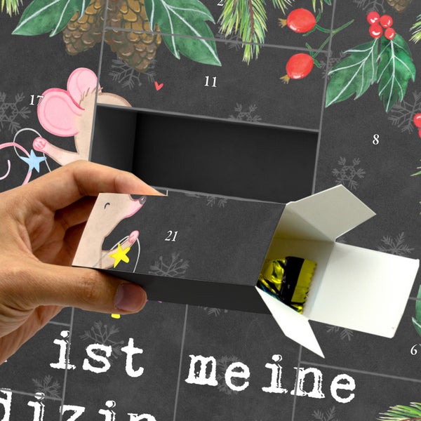 Mr. & Mrs. Panda Befüllbarer Adventskalender Maus Basteln - Schwarz