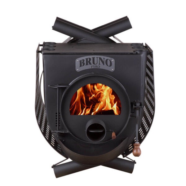 Werkstattofen Bruno Pyro III mit Herdplatte inkl. Seitenverkleidung Quattro