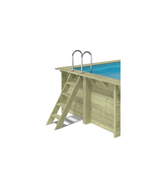 Holzpool mit Leiter