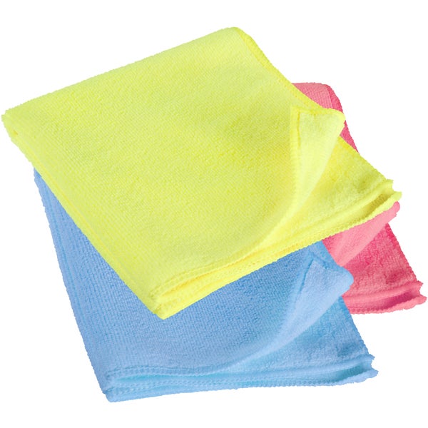 HVLP-Lackierpistolen-Set tectake  inklusive Silikonentferner, Mikrofasertücher und Kunststoffkoffer 0,8 / 1,3 mm-Düse blau
