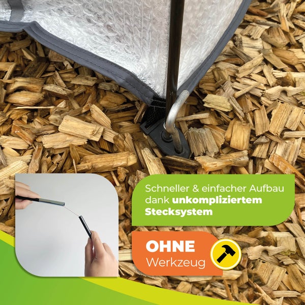 Überwinterungszelt Arctic ThermoPLUS für Pflanzen L 186 x B 84 x H 175 cm