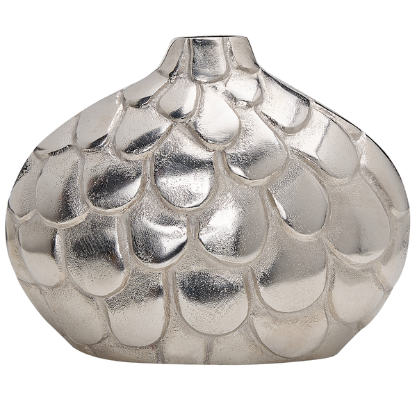 Blumenvase TIMGAD Metall 26 cm Silber