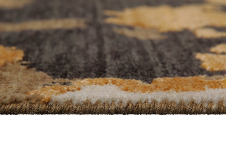 Esprit Kurzflor Teppich Gold aus Wolle Manhattan 80x150 cm