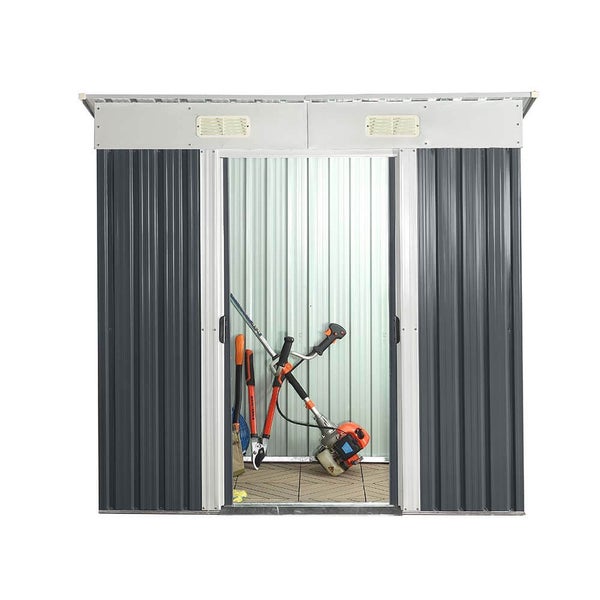 Home Deluxe - Geräteschuppen BOHIO - Größe: M - Maße 195 x 121 x 180 cm, Raumfläche 2,2 m², inkl. Fundament I Gerätehaus Gartenschuppen Gartenschrank