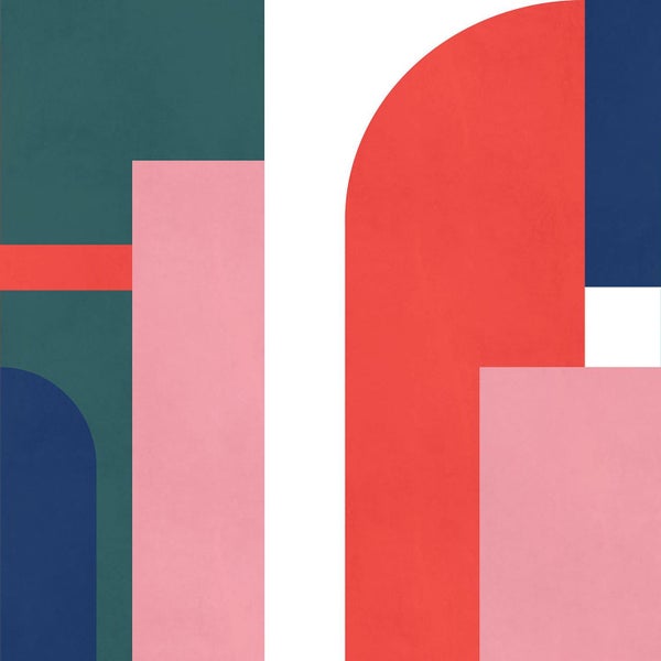 Abstraktes Design mit geometrischen Formen