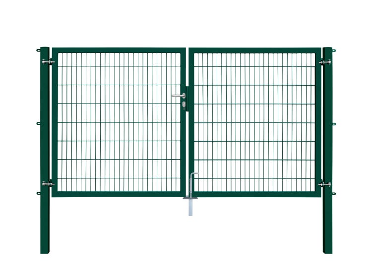 Doppelflügeltor aus Drahtgitter für den Garten