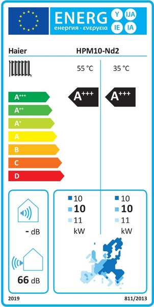 Haier Monoblock-Wärmepumpe HPM10-Nd2(GN) - 10,0 kW Heizen - R290