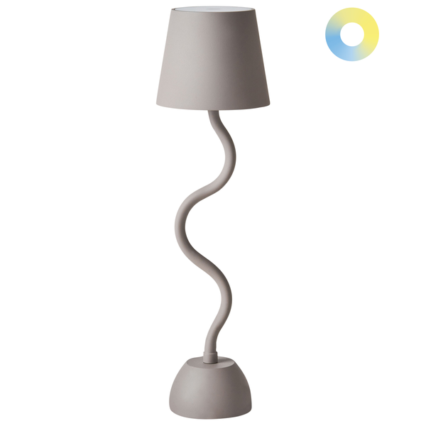 Kabellose LED Tischlampe VOUGA mit Dimmer Metall Beige