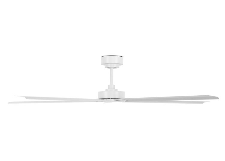 Deckenventilator mit langen Flügeln zur Raumklimatisierung