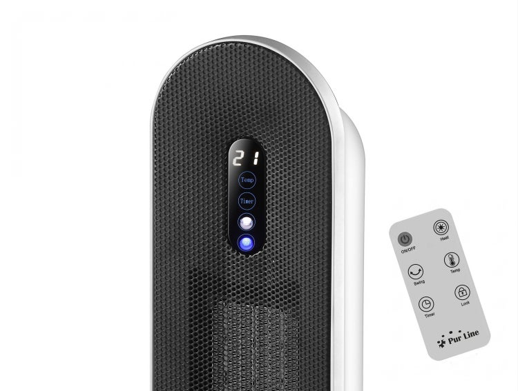 Turmheizlüfter mit Digitalanzeige und Fernbedienung