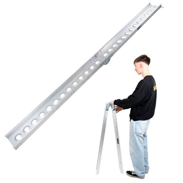 Aluminium Auffahrrampe mit Löchern