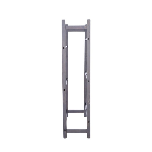 PROREGAL Getränkekistenregal EIFEL HxBxT 138x82x32cm 6 Kisten auf 3 Ebenen Massives Kiefernholz Grau geölt