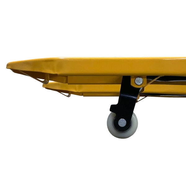 Detailansicht eines Gabelhubwagens